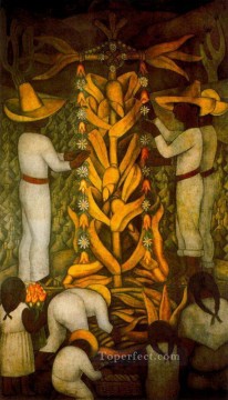 Diego Rivera Painting - The Maize Festival Diego Rivera